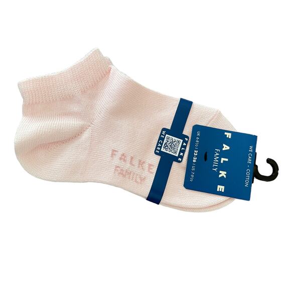 Falke Family Pink Powder Rose Kids Socks Size 7-9.5 - Picture 1 of 1